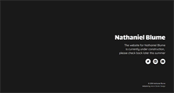 Desktop Screenshot of nathanielblume.com